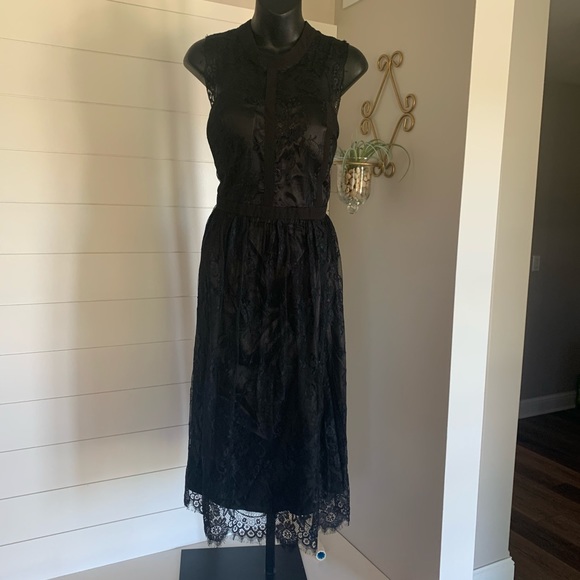 80s style black dress